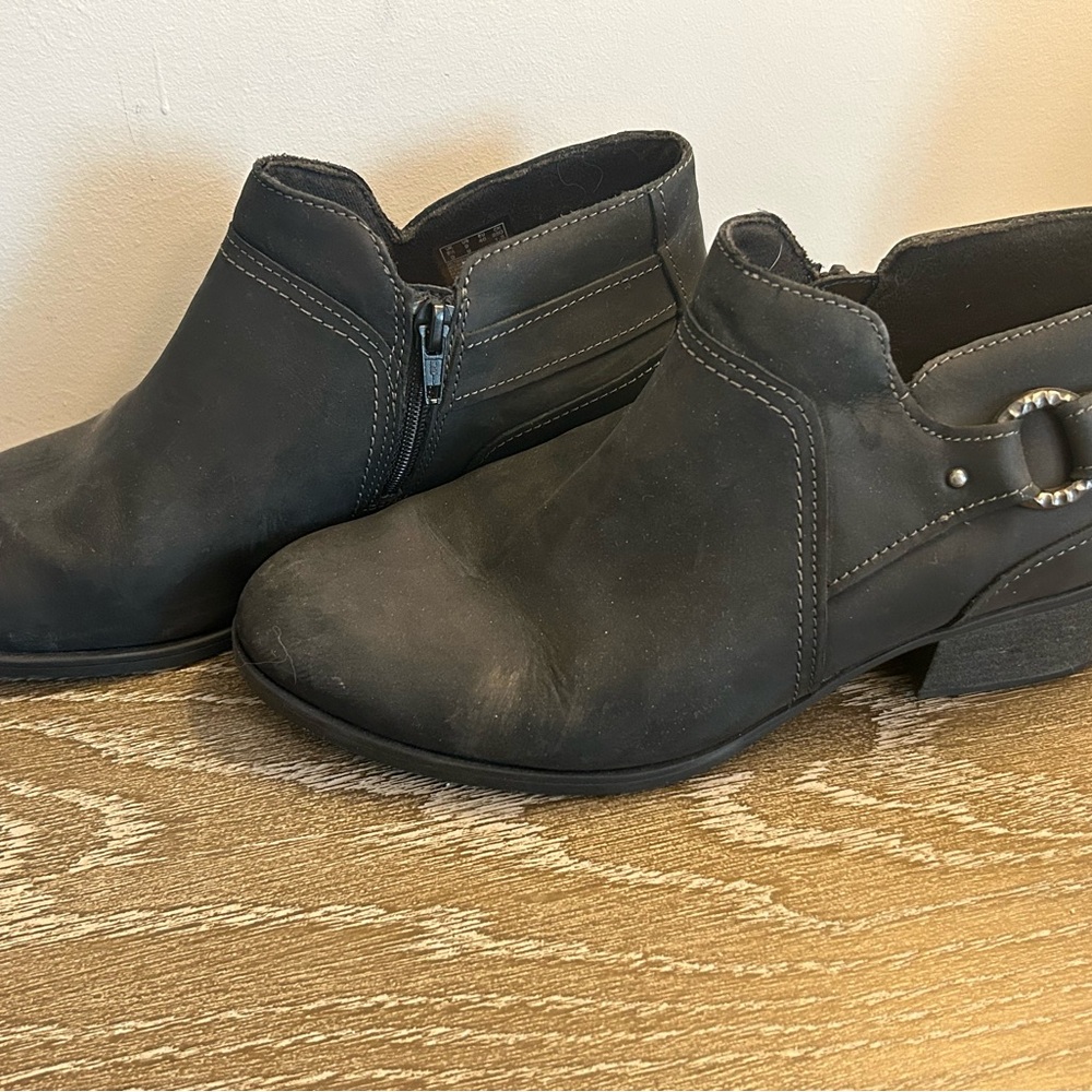 Clarks Black Ankle Boots